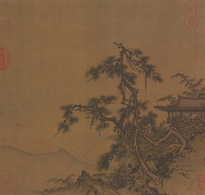 Pavilion on the Hillside, Ming Dynasty, 15th Century by Unbekannt