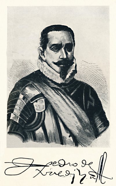 Pedro De Valdivia by Unbekannt