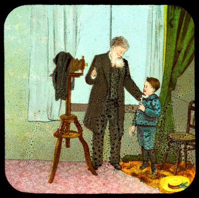 Photographer and child, 19th century by Unbekannt