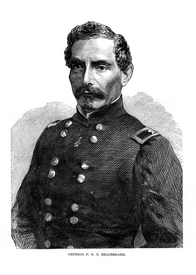 Pierre Gustave Toutant de Beauregard, American Soldier, c1860s by Unbekannt