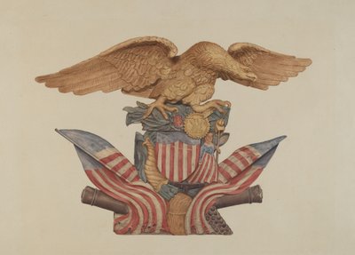 Pine Ornament Eagle by Unbekannt
