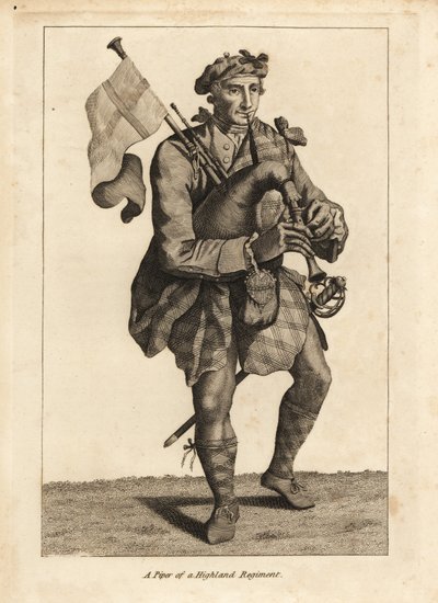 Piper of a Highland Regiment by Unbekannt