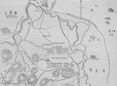 Plan of Flodden Field, 9 September 1513, c. 1880 by Unbekannt