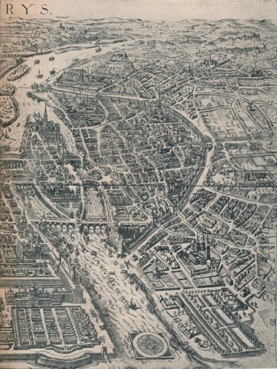 Plan of Paris by Unbekannt