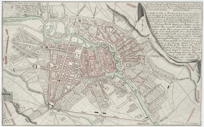 Plan of Berlin 1760 by Unbekannt