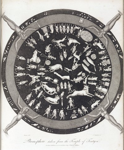 Planisphere of the Temple of Hathor at Dendera (Egypt) by Unbekannt