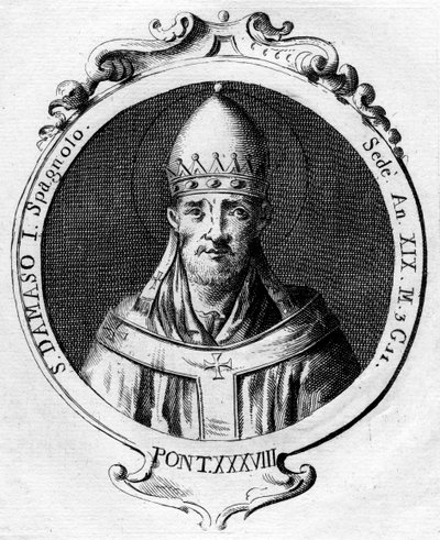 Pope Damasus I, Pope of the Catholic Church by Unbekannt