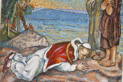 Pope Paul VI Kissing the Holy Land, Israel by Unbekannt