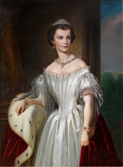 Portrait of Elisabeth of Bavaria, 1854 by Unbekannt