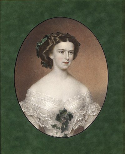 Portrait of Elisabeth of Bavaria, ca. 1854 by Unbekannt
