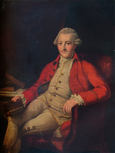 Portrait of John Zoffany, 18th Century by Unbekannt