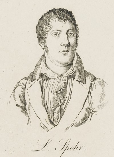 Portrait of Louis Spohr 1784-1859, c. 1830 by Unbekannt