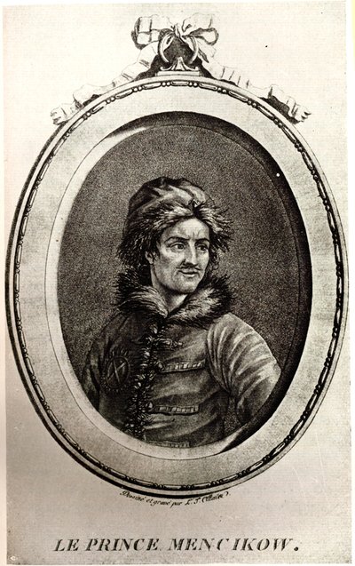Portrait of Prince Alexander Danilovich Menshikov by Unbekannt