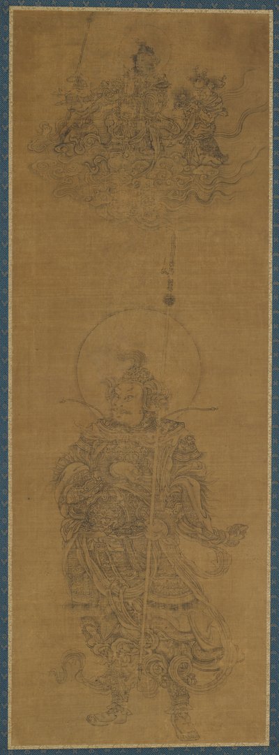 Portrait of a Deva King, 14th century by Unbekannt