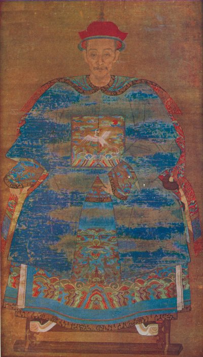 Portrait of a Manchu Statesman, c17th century by Unbekannt
