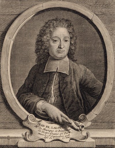 Portrait of the Composer Jean-François Lallouette by Unbekannt