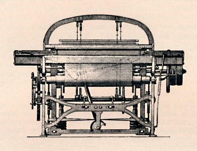 Power Loom Front View, 1836, 1904 by Unbekannt