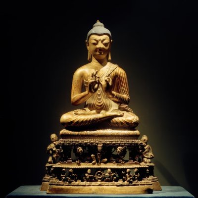 Preaching Buddha / Sculpture, 8th Century by Unbekannt