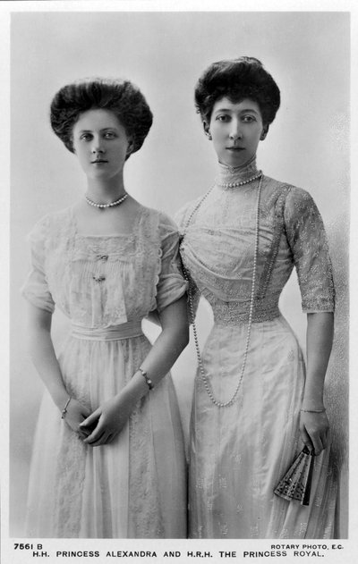 Princess Alexandra and the Princess Royal, late 1900s by Unbekannt