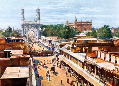 Principal Entrance Street, Hyderabad, India, early 20th century by Unbekannt
