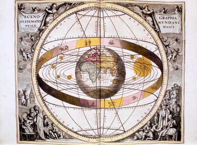 Ptolemaic geocentric Earth-centred system of the Universe by Unbekannt