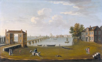 Putney Bridge and Village from Fulham by Unbekannt