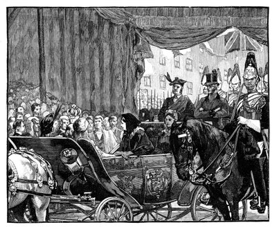 Queen Victoria opening Blackfriars Bridge, London by Unbekannt