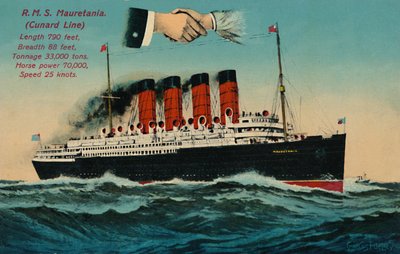 R.M.S. Mauretania. Cunard Line by Unbekannt
