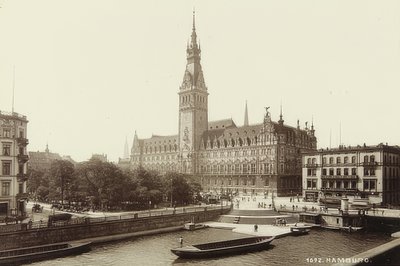 Hamburg Town Hall by Unbekannt