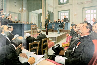 Retrial of Albert Dreyfus, Rennes, France by Unbekannt