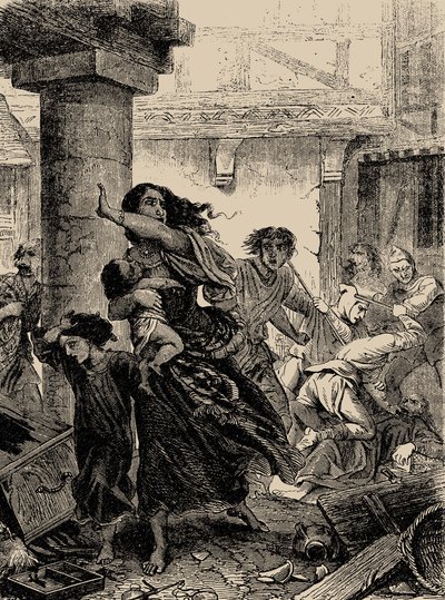 Rhineland Massacre of the Jews in 1096, 1866 by Unbekannt