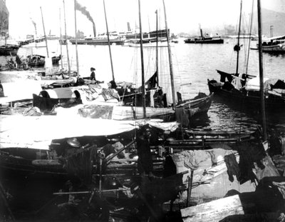 River Boats, Saigon, 1900 by Unbekannt