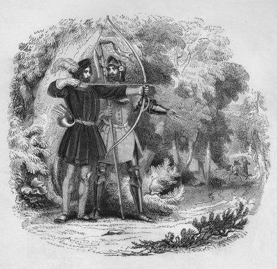 Robin Hood and Little John by Unbekannt