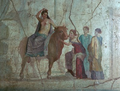 Roman Fresco of Europa and the Bull by Unbekannt
