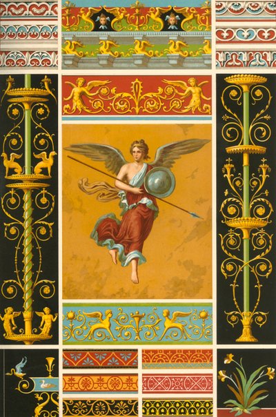 Roman Wall Painting and Polychrome Bas-Reliefs, 1898 by Unbekannt