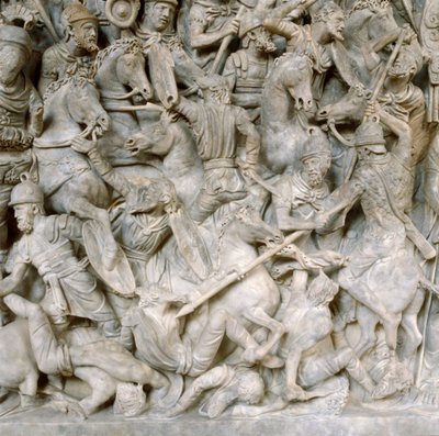 Romans in Battle Against the Barbarians by Unbekannt