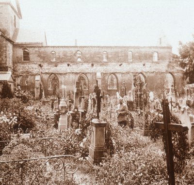 Roofless church, Marne, northern France, c1914-c1918 by Unbekannt