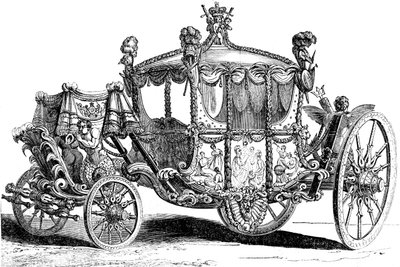 Royal gold state coach by Unbekannt