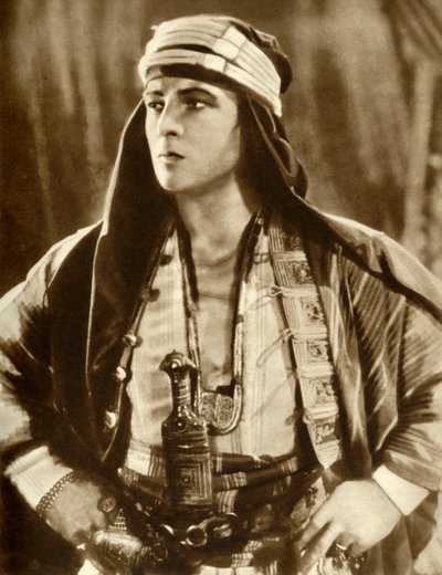 Rudolph Valentino in The Sheik by Unbekannt