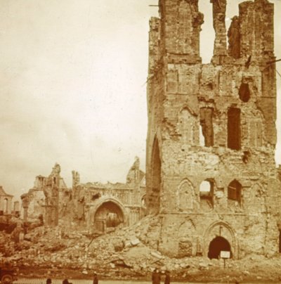 Ruined Cathedral, Ypres, Flanders, Belgium by Unbekannt