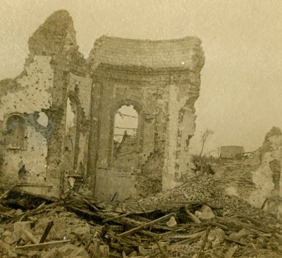 Ruined Church, Combles, Northern France by Unbekannt