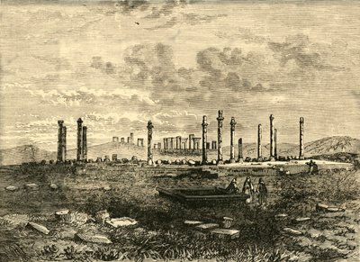 Ruins at Persepolis, 1890 by Unbekannt
