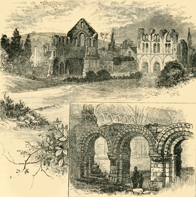 Ruins of Wenlock Priory, 1898 by Unbekannt