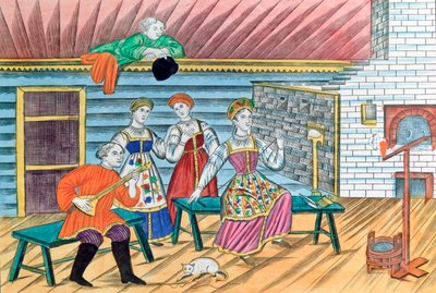 Russian Interior Scene by Unbekannt