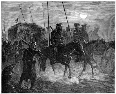 Russian Wounded Leaving Plevna, Russo-Turkish War by Unbekannt