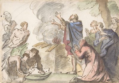Sacrifice of Noah by Unbekannt