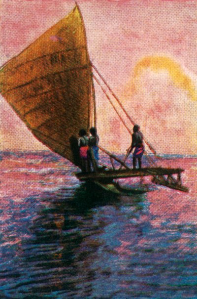Sailing Boat, Fiji by Unbekannt