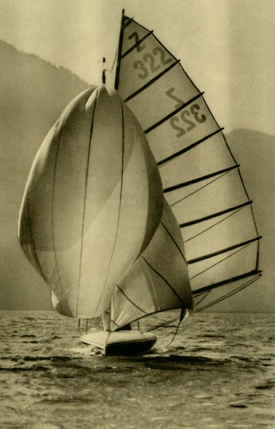 Sailing on the Attersee, Upper Austria by Unbekannt