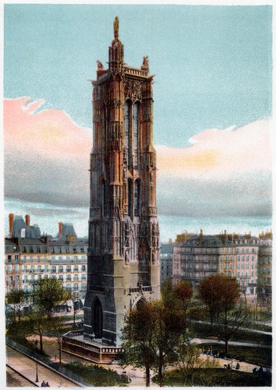 Saint-Jacques Tower, Paris, c1900 by Unbekannt