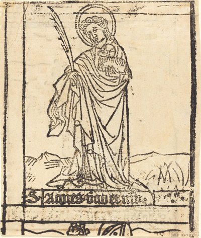 Saint Agnes [verso] by Unbekannt